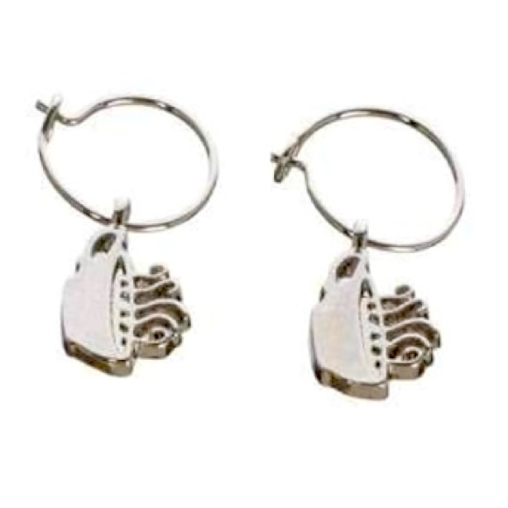 Iconic FRIENDS Central Perk Coffee Cup Logo Dangle Earrings